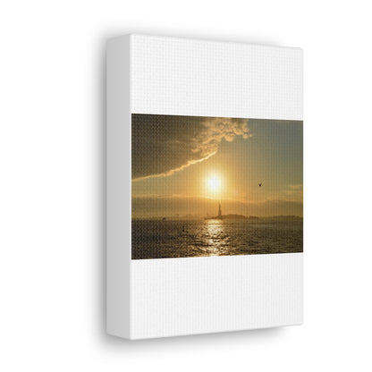 Sunset White Canvas Gallery Wraps