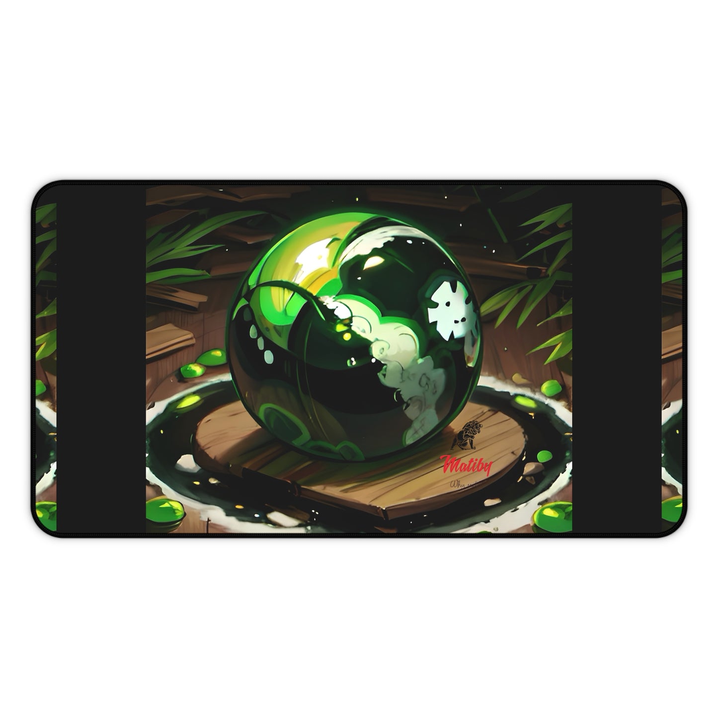 Matiby Worlds Desk Mat, Black