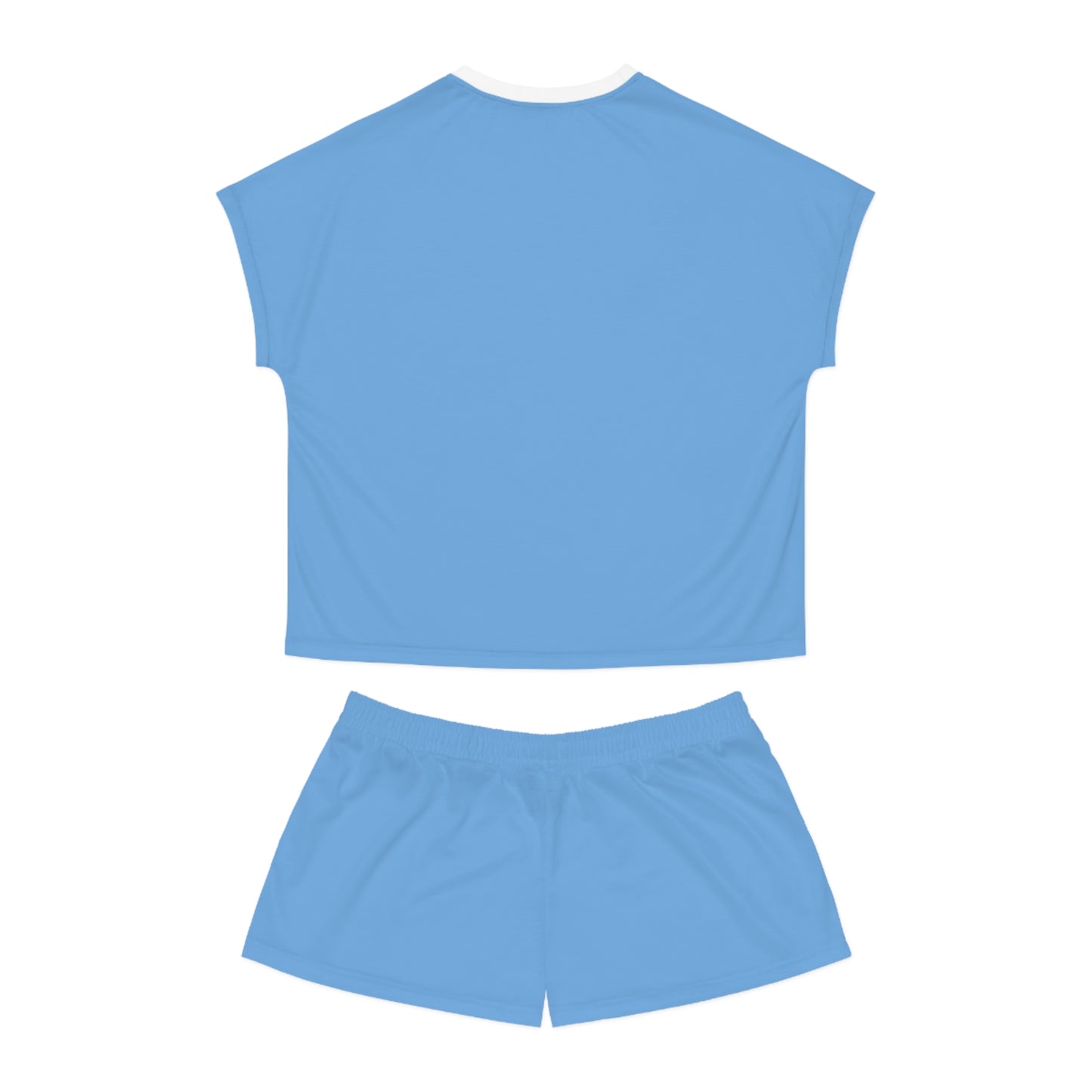 Matiby Women's Light Blue Short Pajama Set (AOP)