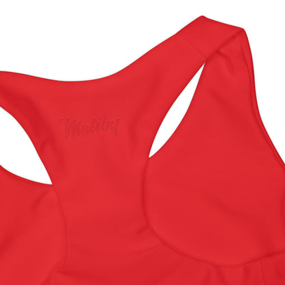 Girl's "Rojo" Red Two Piece Swimsuit (AOP)