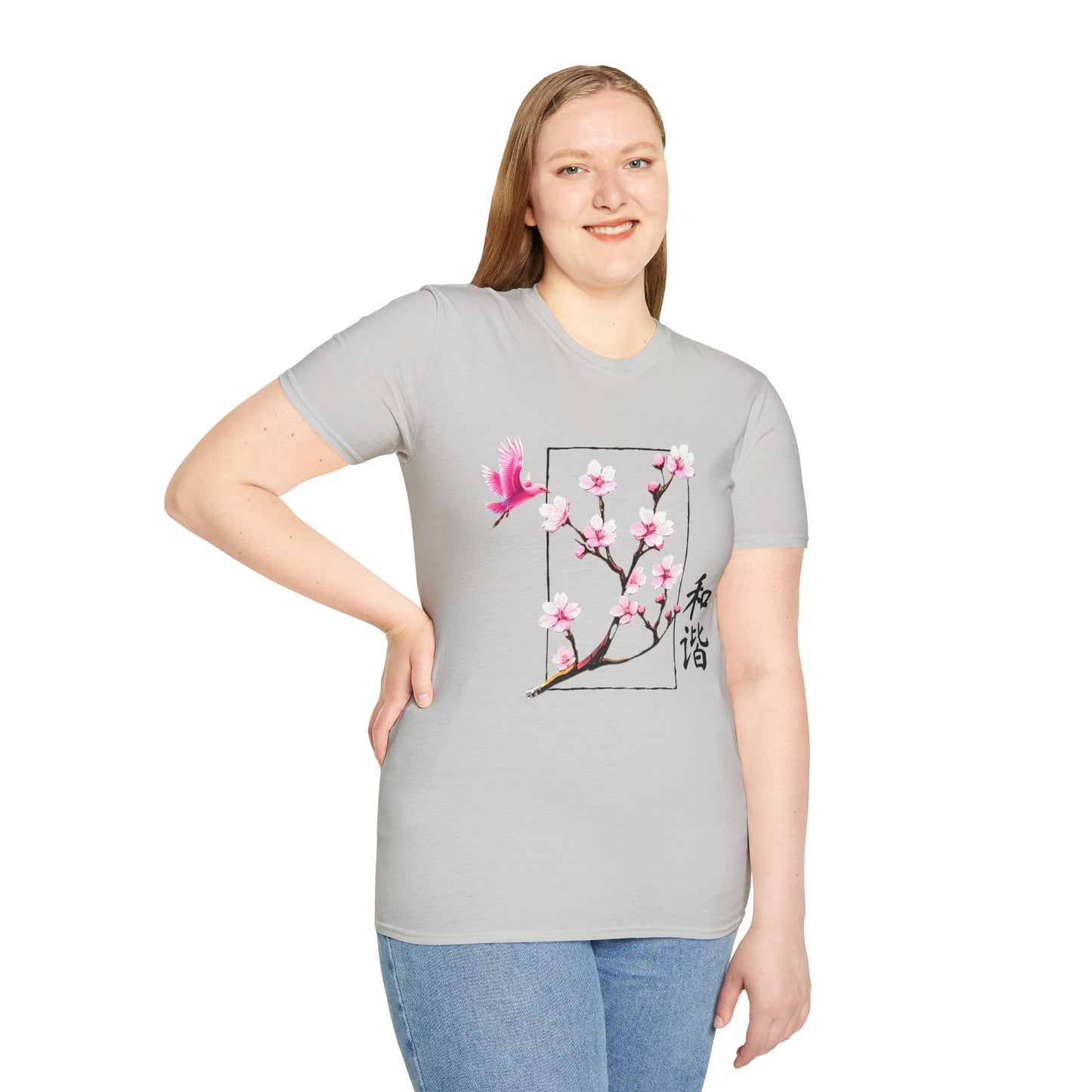 Japanese Cherry Blossom Unisex Softstyle T-Shirt