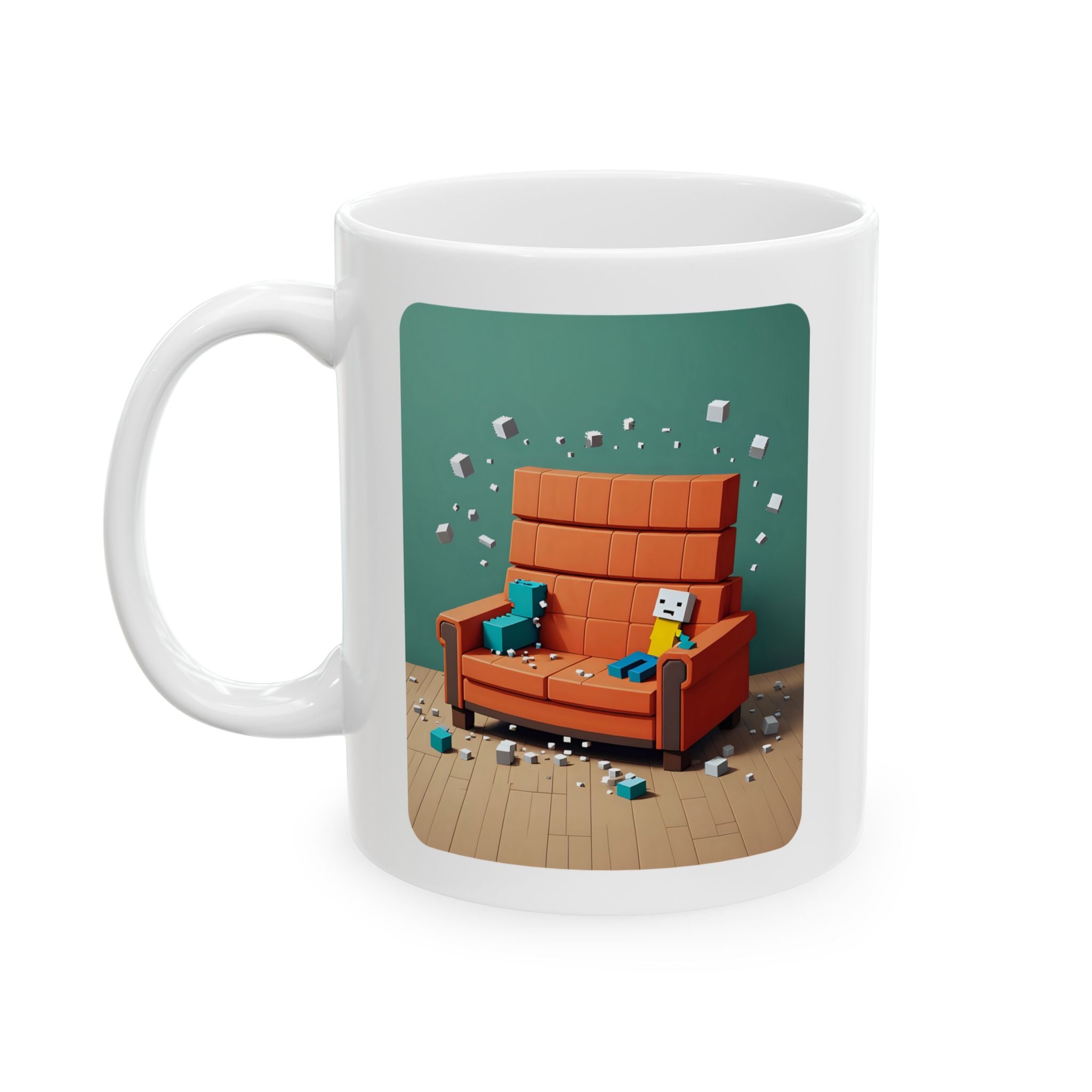 Voxel Expresso White Ceramic Mug —The Aftermath Tea Mug (11oz, 15oz)