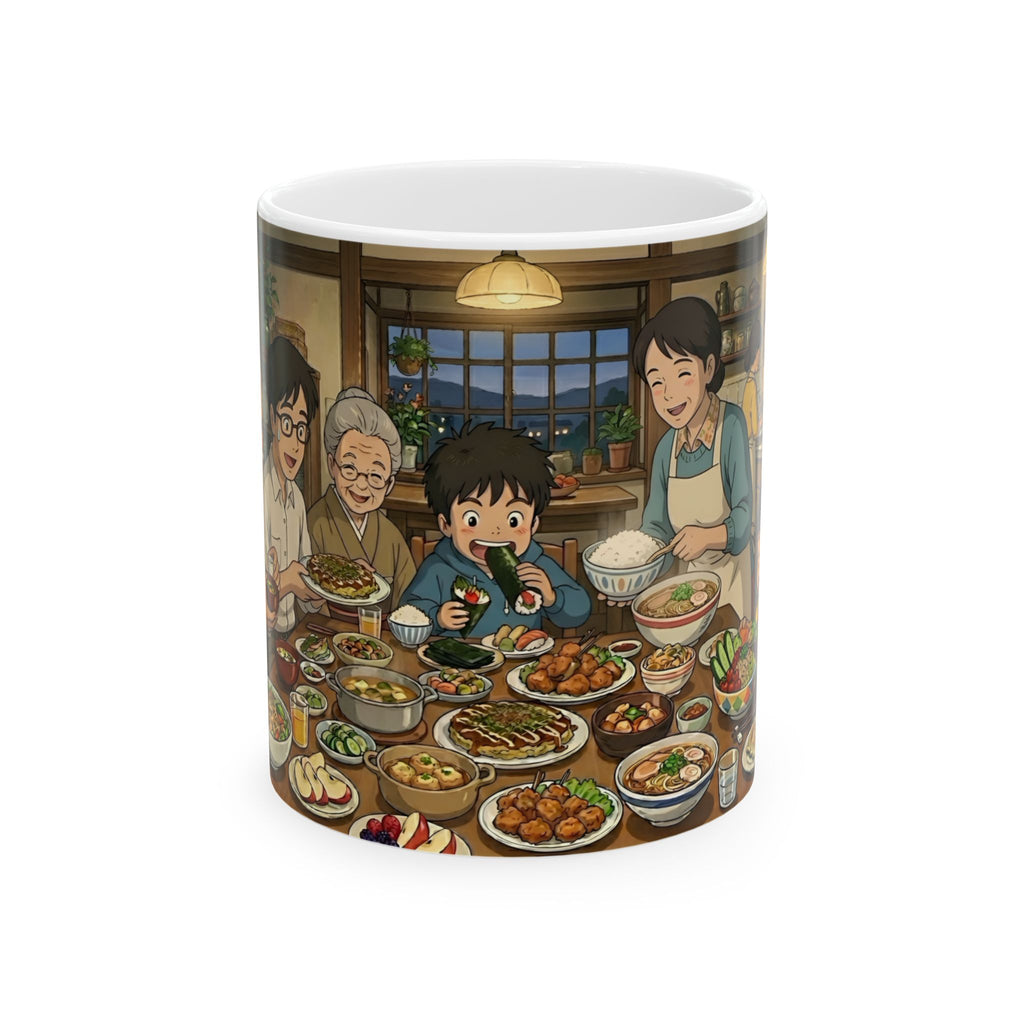 Family & Friends #6 Forever White Ceramic Mug — Cozy Feast Cup (11oz/15oz)