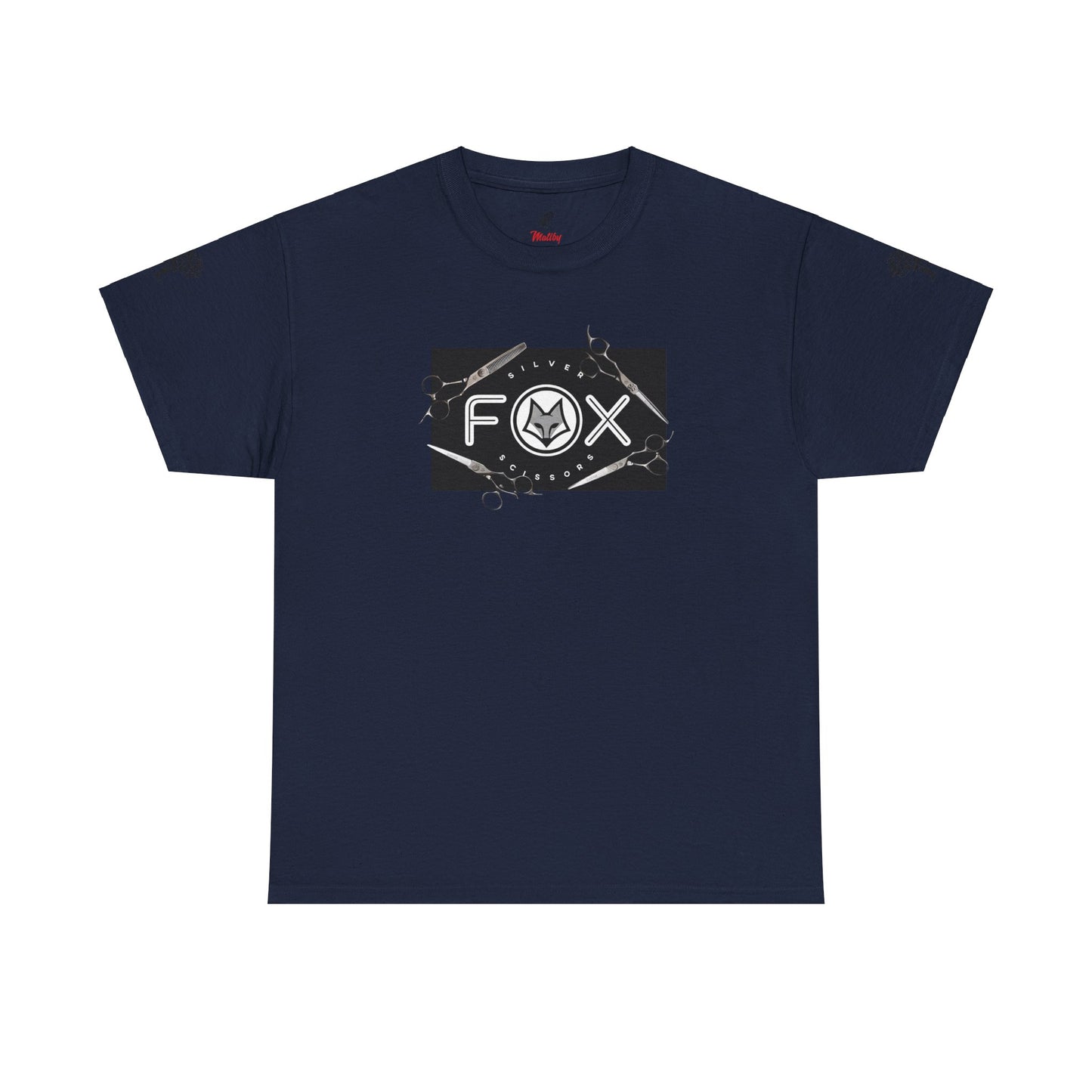 Silver Fox Scissors Unisex Heavy Cotton Tee