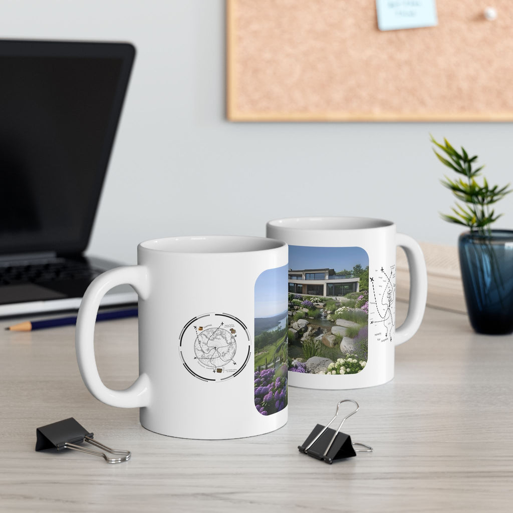 Cozy Architecture & Dreamy Landscapes #20 White Ceramic Mug – Homes Home Sweet Home Cup (11oz/15oz)