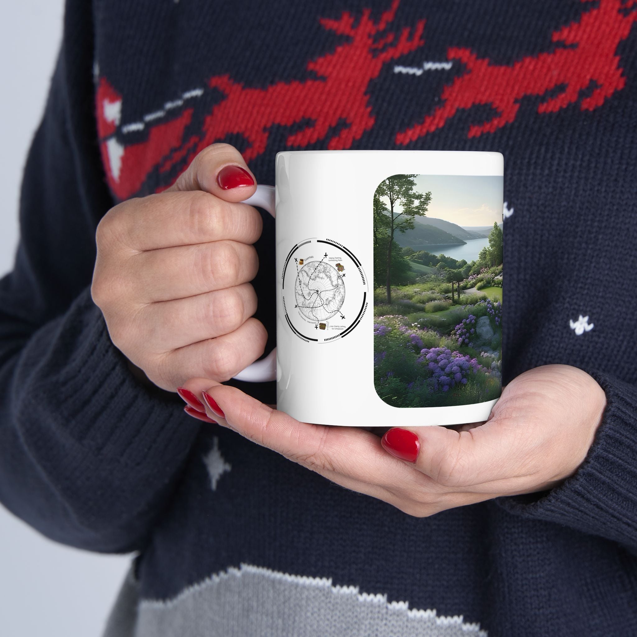 Cozy Architecture & Dreamy Landscapes #14 White Ceramic Mug – Homes Home Sweet Home Cup (11oz/15oz)