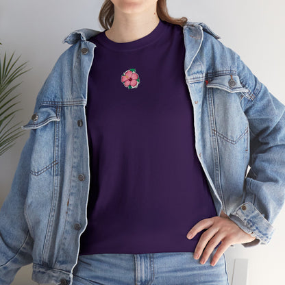 Turtle Flower Unisex Heavy Cotton Tee