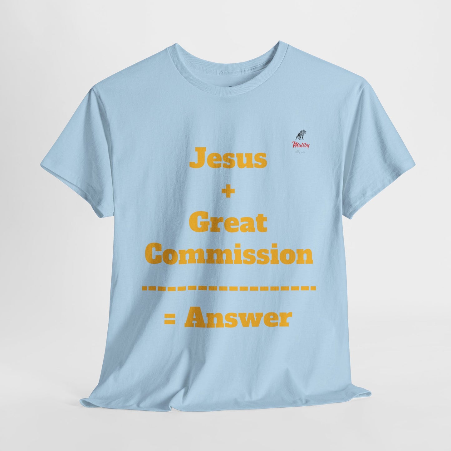 Jesus+Great Commission Unisex Heavy Cotton Tee