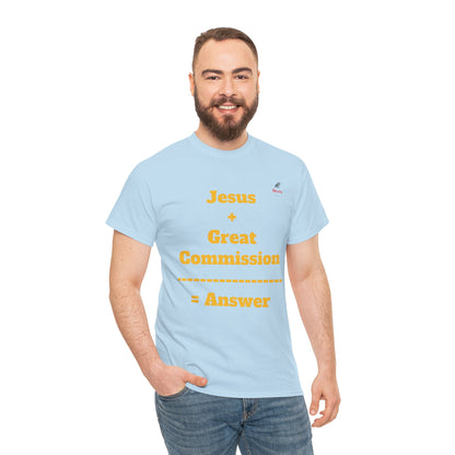 Jesus+Great Commission Unisex Heavy Cotton Tee