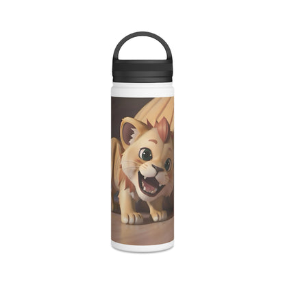 Artzy Stainless Steel Water Bottle, Handle Lid