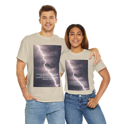 Lightning Style East West Unisex Heavy Cotton Tee