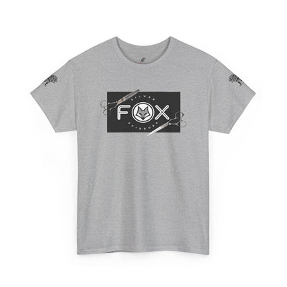 Silver Fox Scissors Unisex Heavy Cotton Tee