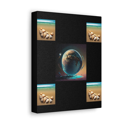 Matiby Worlds Black Canvas Gallery Wraps