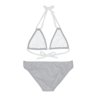 Light Grey Strappy Bikini Set (AOP)