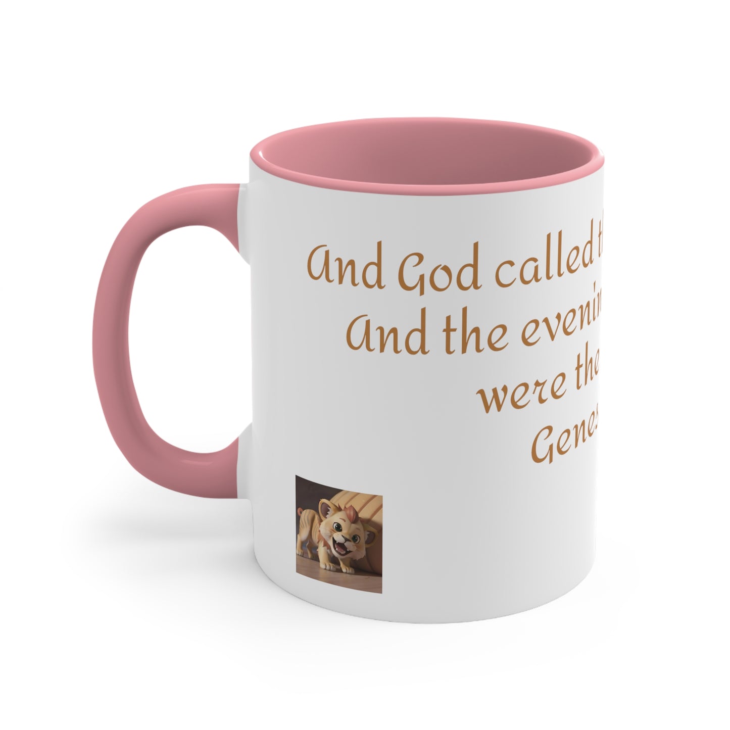 Bible Speaks Gen 1:8 Accent Mug, 11oz