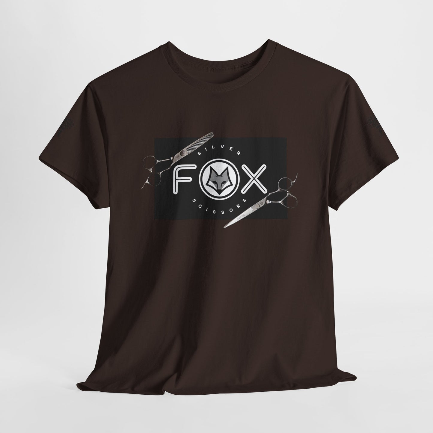 Silver Fox Scissors Unisex Heavy Cotton Tee