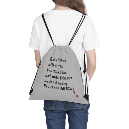 Bible Speaks Outdoor Drawstring Light Grey