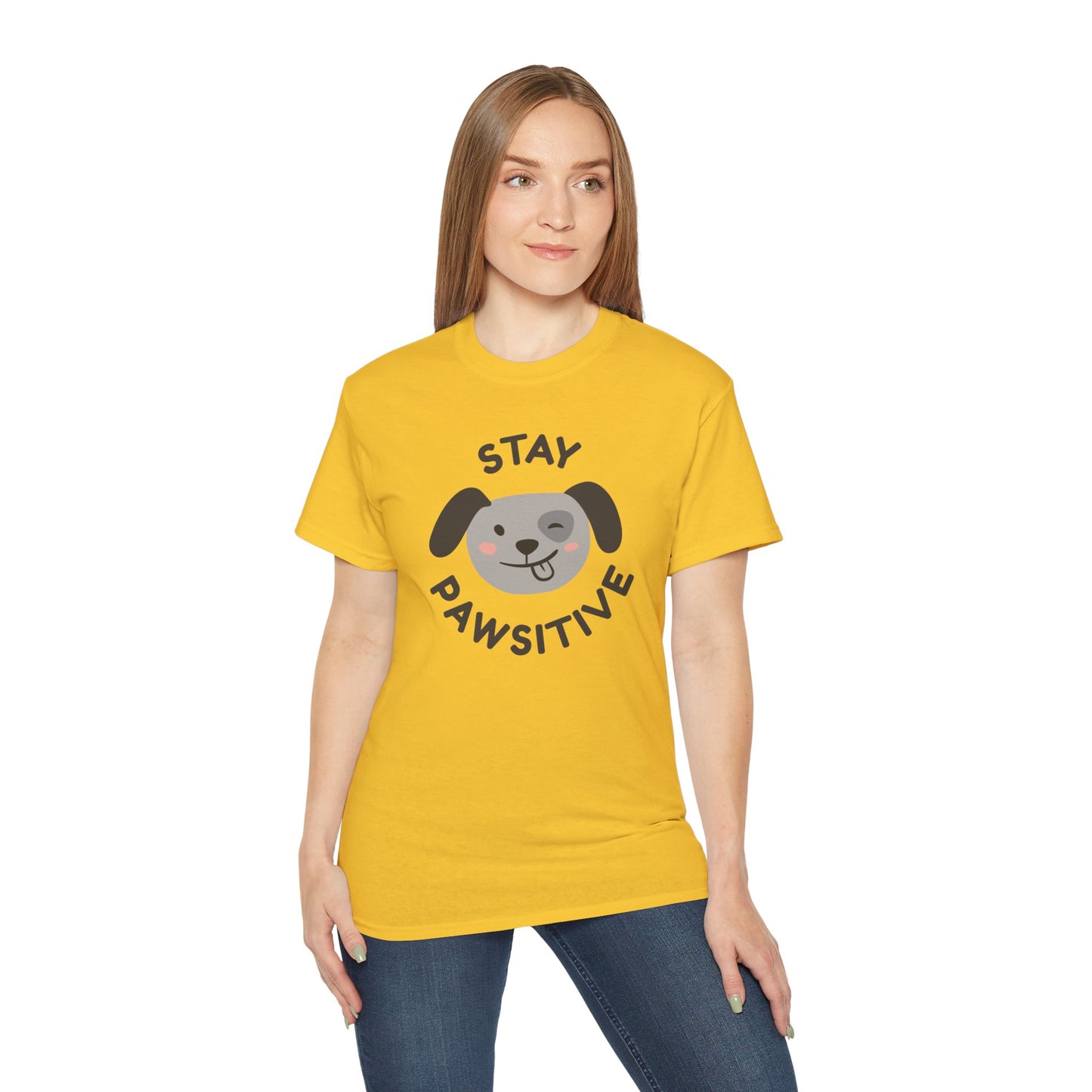 Stay Pawsitive Unisex Ultra Cotton Tee