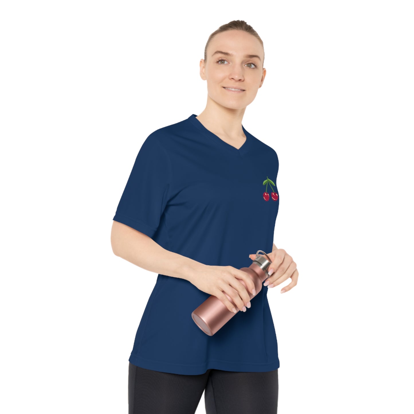 Women's Performance Cherry V-Neck T-Shirt