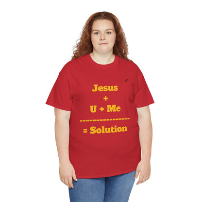 Jesus+U+Me Unisex Heavy Cotton Tee