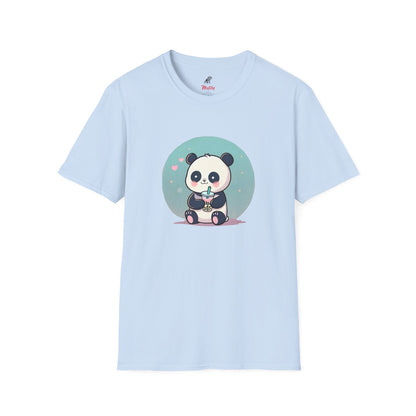 Panda With Boba Unisex Softstyle T-Shirt