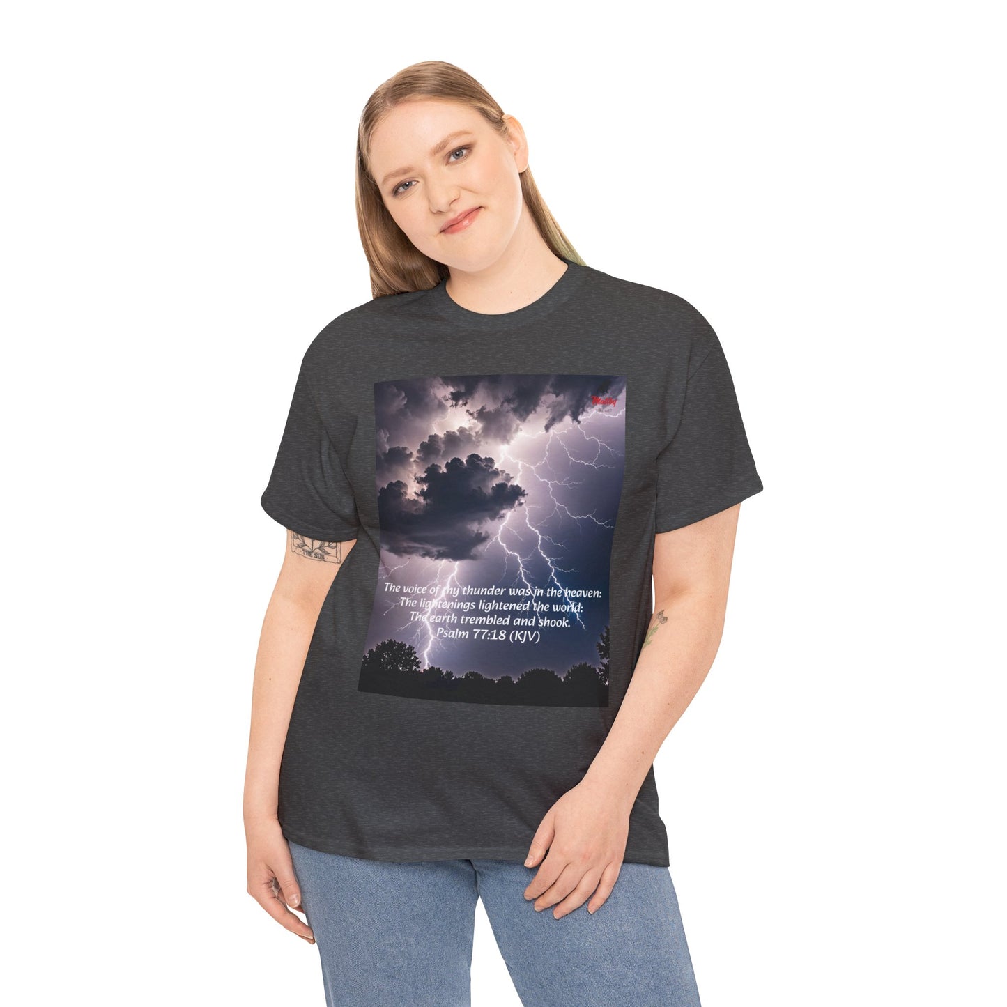 Lightning Style Thunder Unisex Heavy Cotton Tee