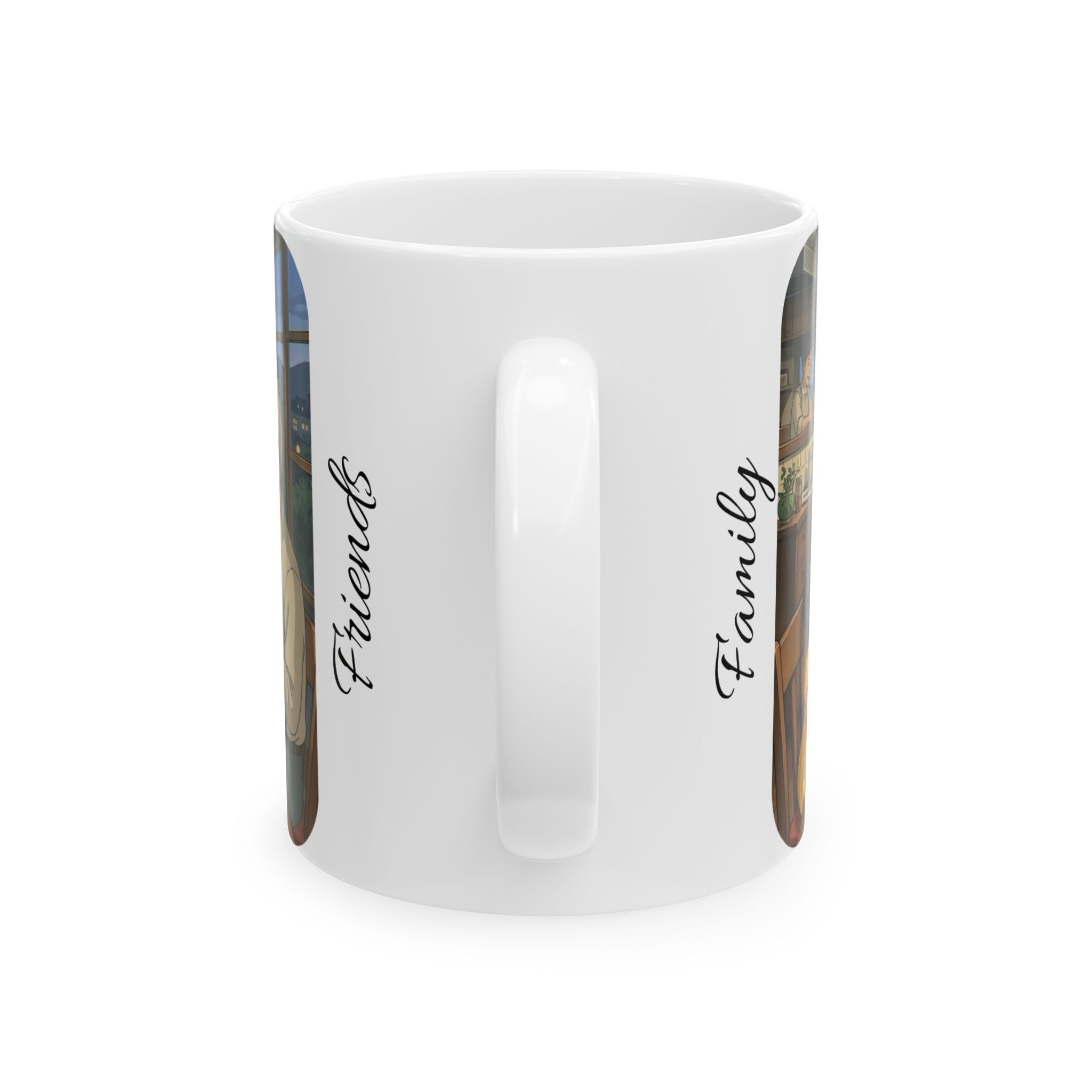 Family & Friends #7 Forever White Ceramic Mug — Cozy Feast Cup (11oz/15oz)