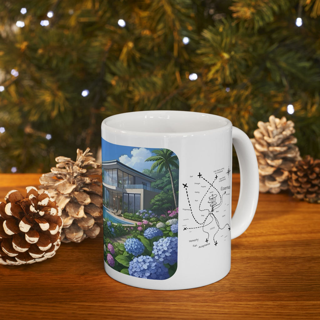 Cozy Architecture & Dreamy Landscapes #42 White Ceramic Mug – Homes Home Sweet Home Cup (11oz/15oz)