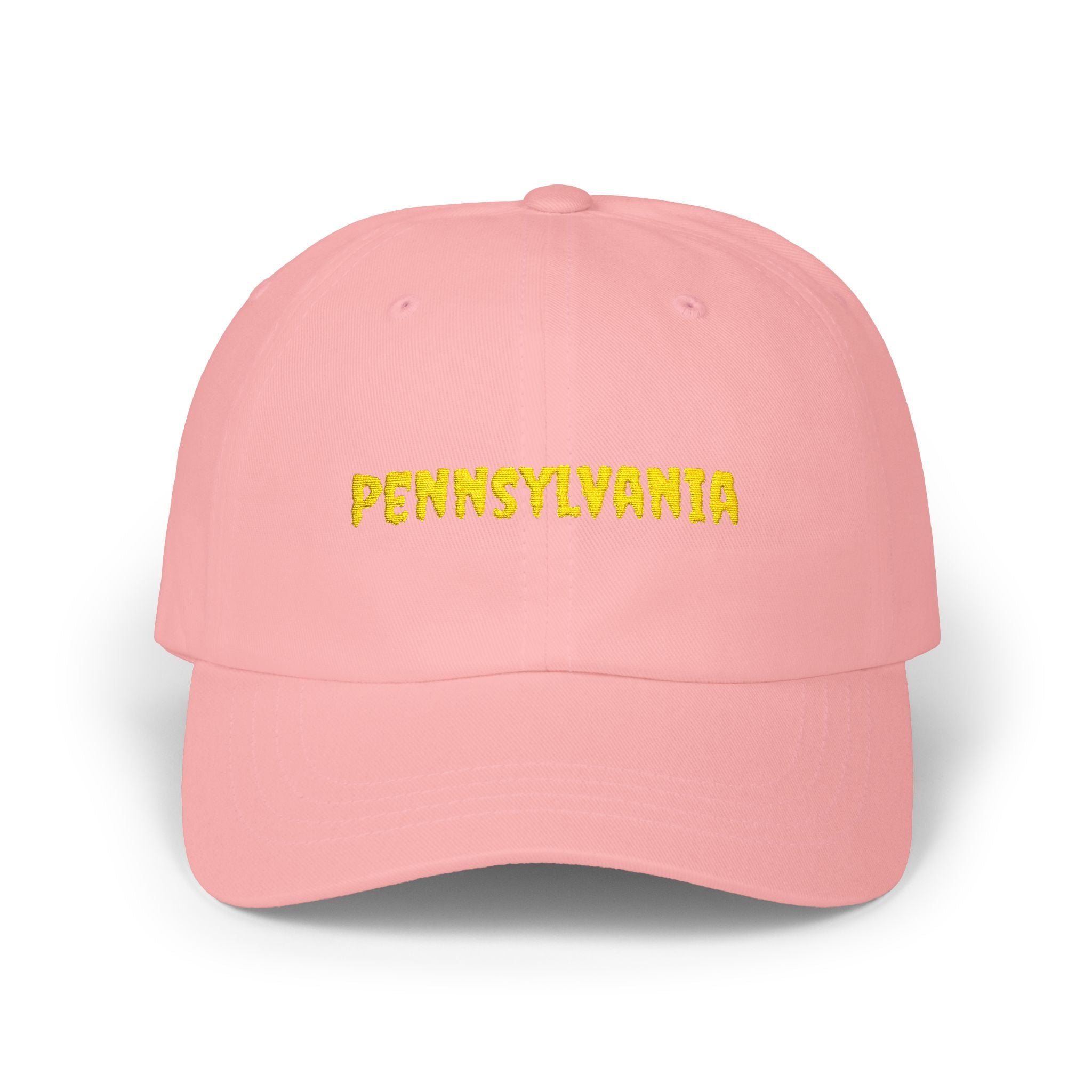 Pennsylvania United States of America Gold Embroidered Classic Dad Cap | PA 2nd USA Baseball Hat
