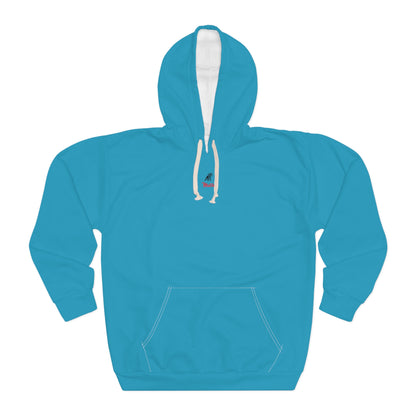 Matiby Turquoise Unisex Pullover Hoodie (AOP)