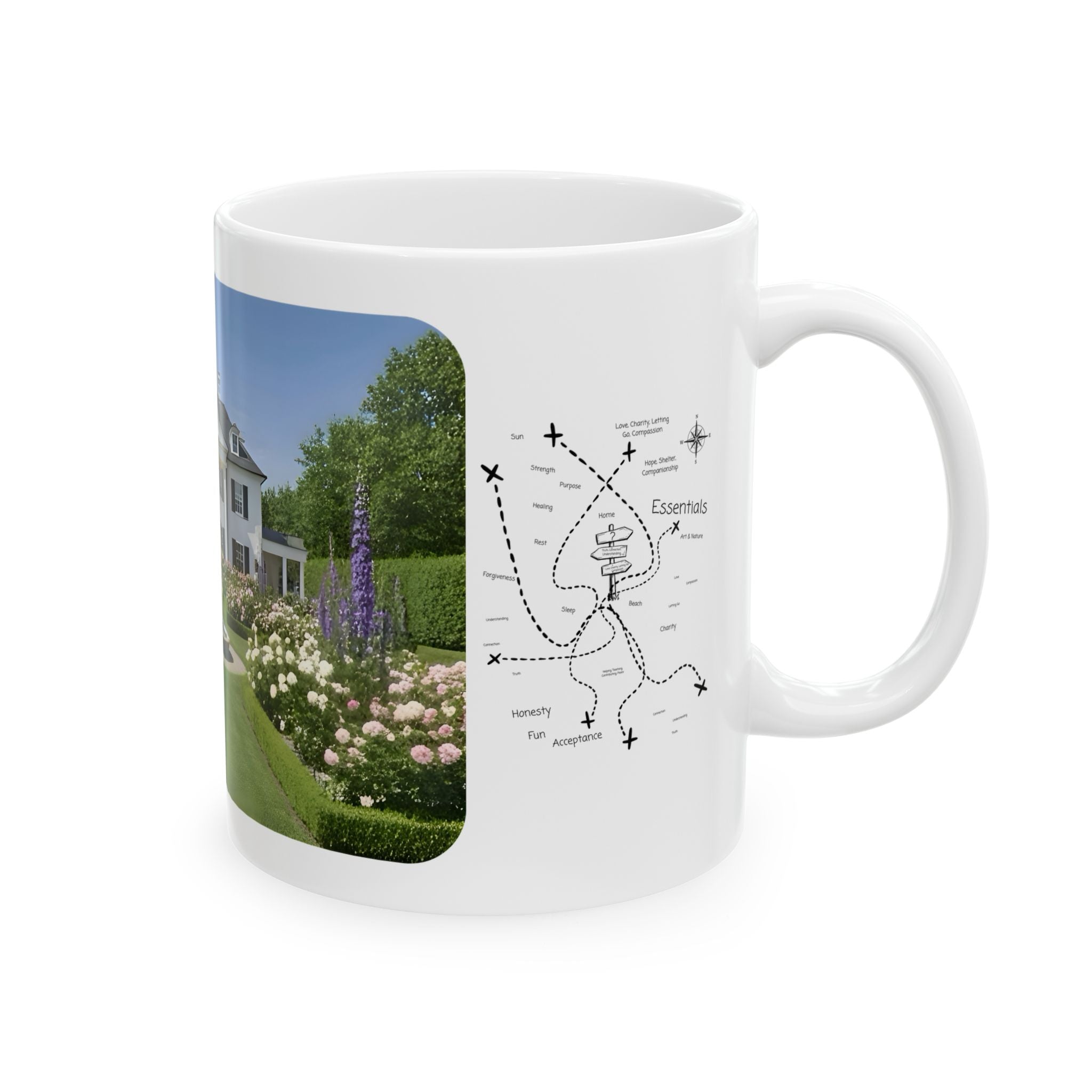 Cozy Architecture & Dreamy Landscapes #22 White Ceramic Mug – Homes Home Sweet Home Cup (11oz/15oz)