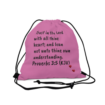 Bible Speaks Outdoor Drawstring Light Pink