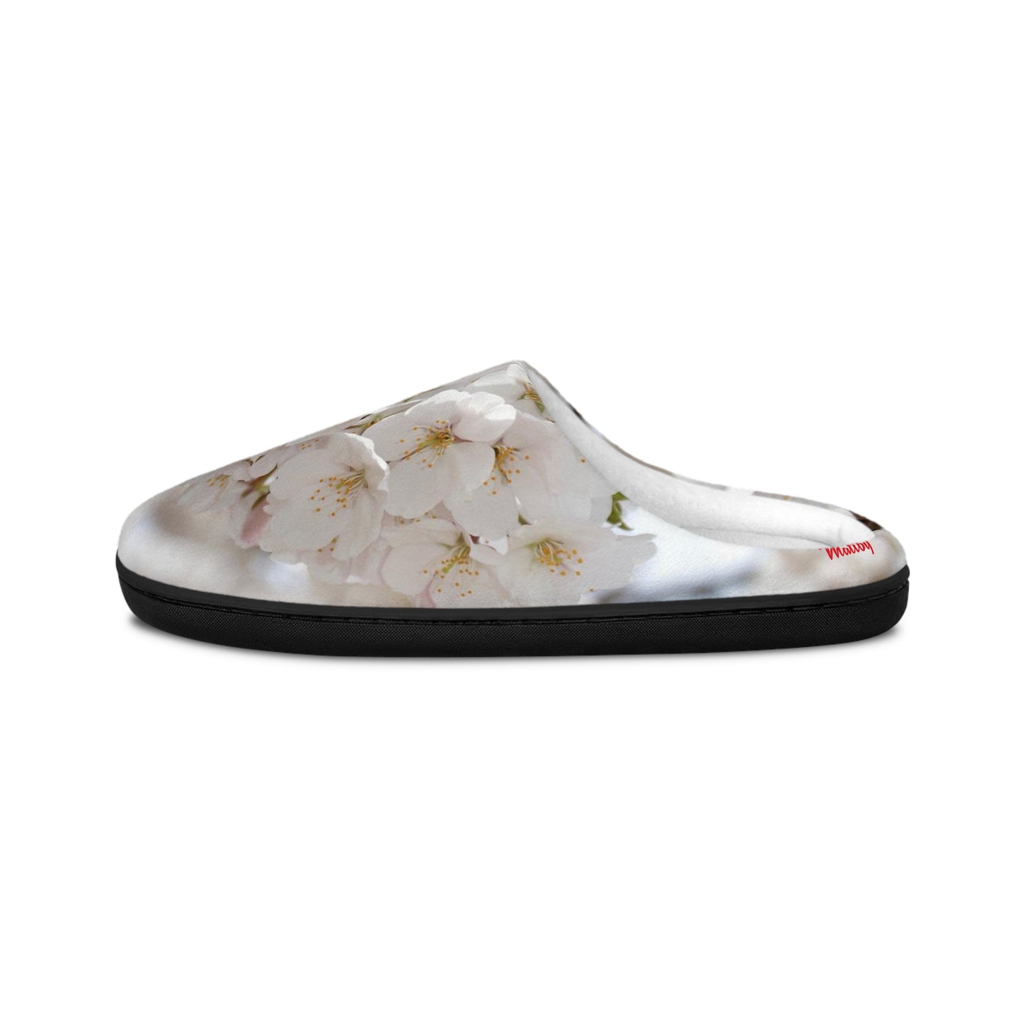 White Flower Women's Indoor Slippers