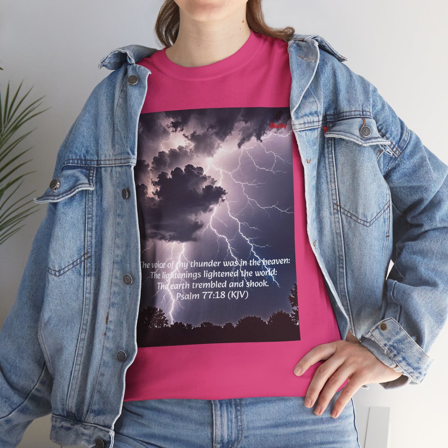 Lightning Style Thunder Unisex Heavy Cotton Tee