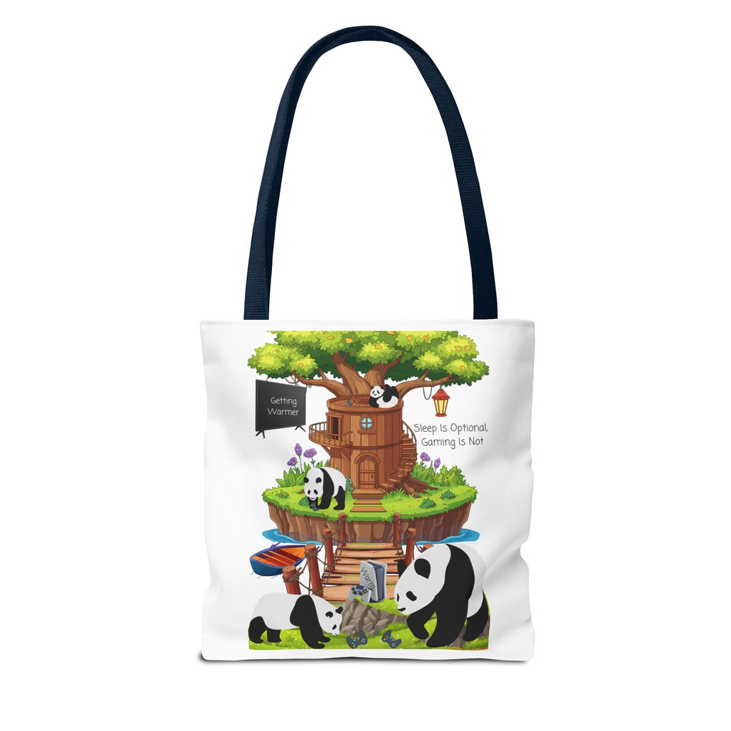 Game On, Always In a Woodland Treehouse Tote Bag | Sleep Is Optional, Gaming Is Not