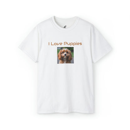 Matiby "I Love Puppies" Unisex Ultra Cotton Tee