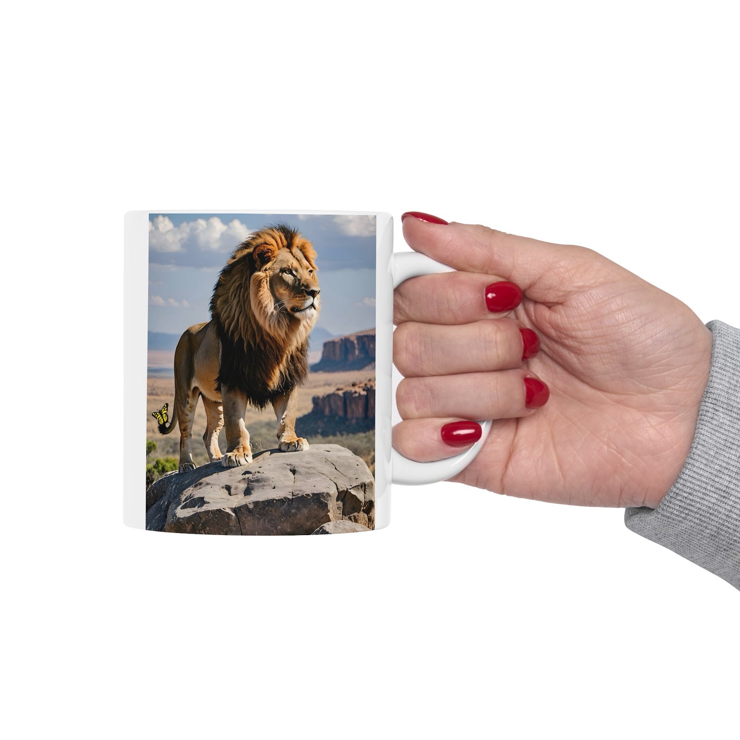 Matiby Lion Ceramic Mug, 11oz