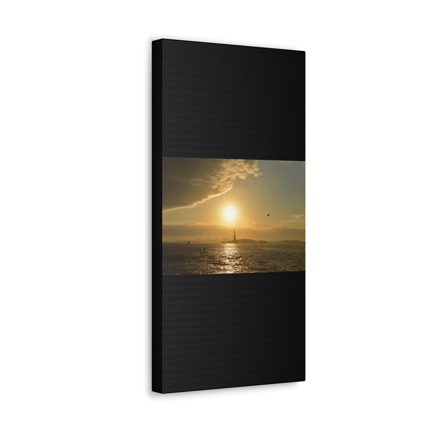 Sunset Black Canvas Gallery Wraps