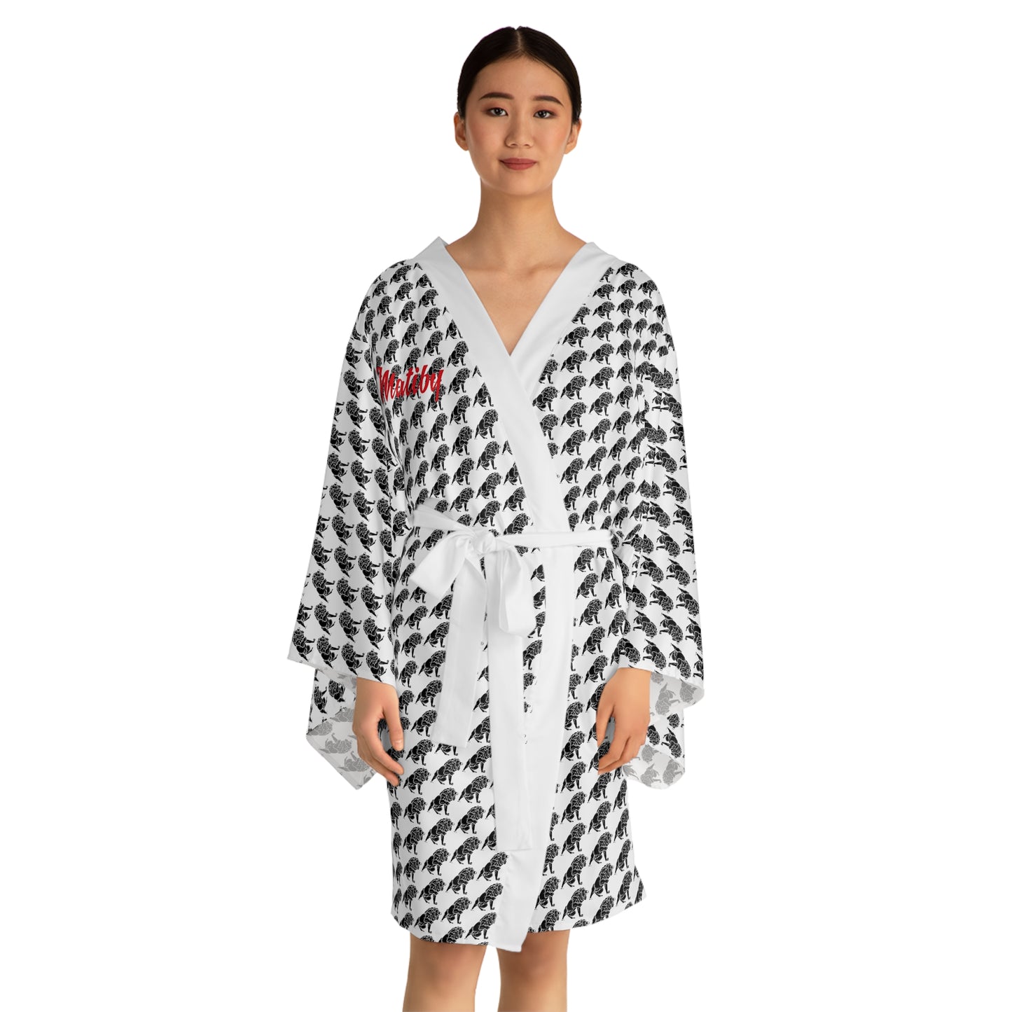 Long Sleeve Kimono Robe (AOP)