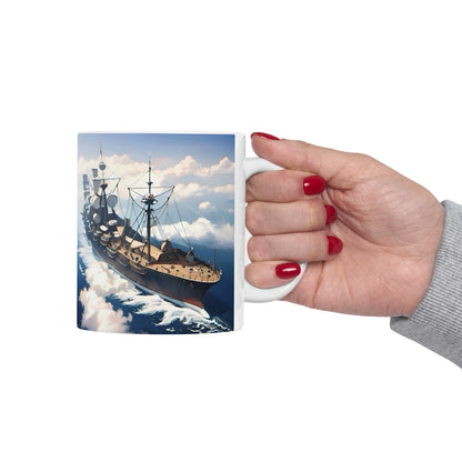 Nautical Ship Ceramic Mug, 11oz