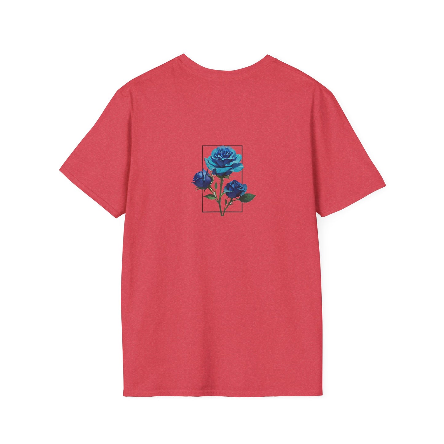 Japanese Blue Rose Landscape Unisex Softstyle T-Shirt