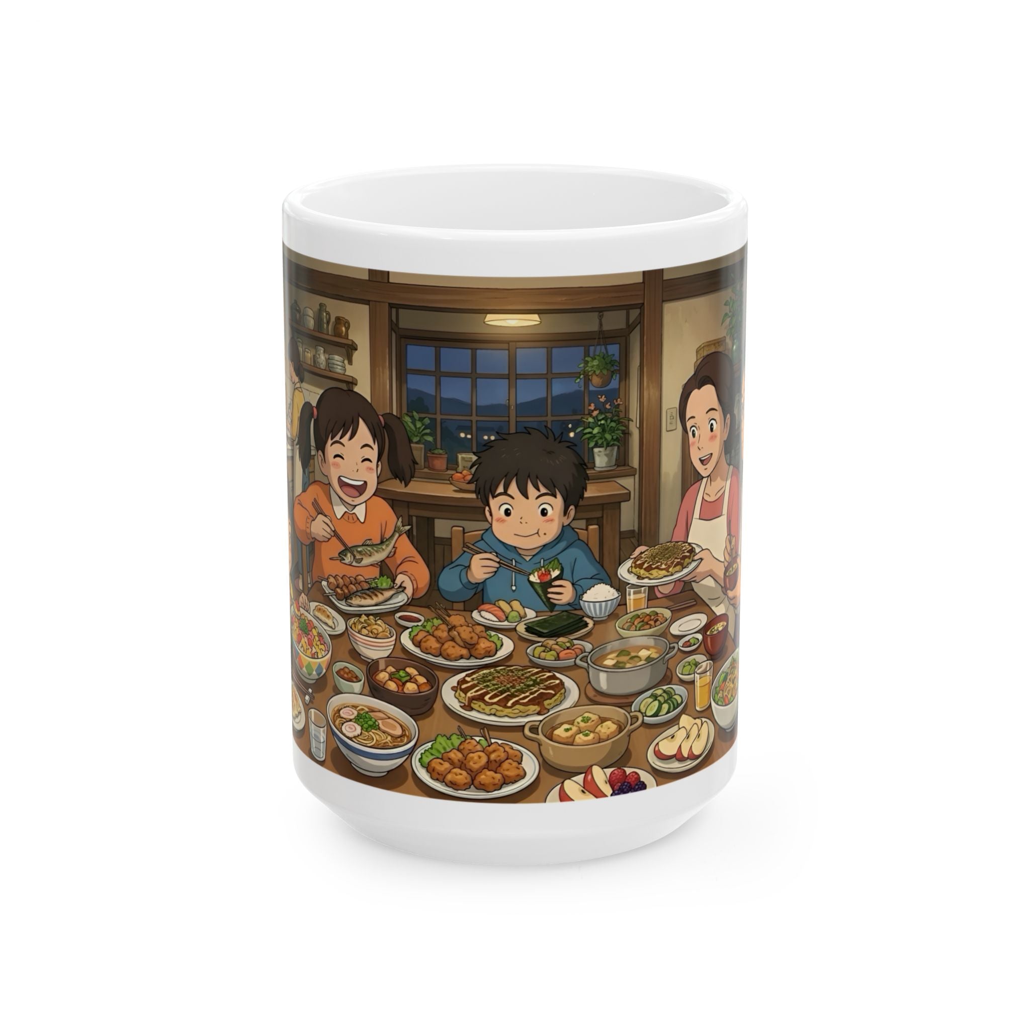 Family & Friends #8 Forever White Ceramic Mug — Cozy Feast Cup (11oz/15oz)