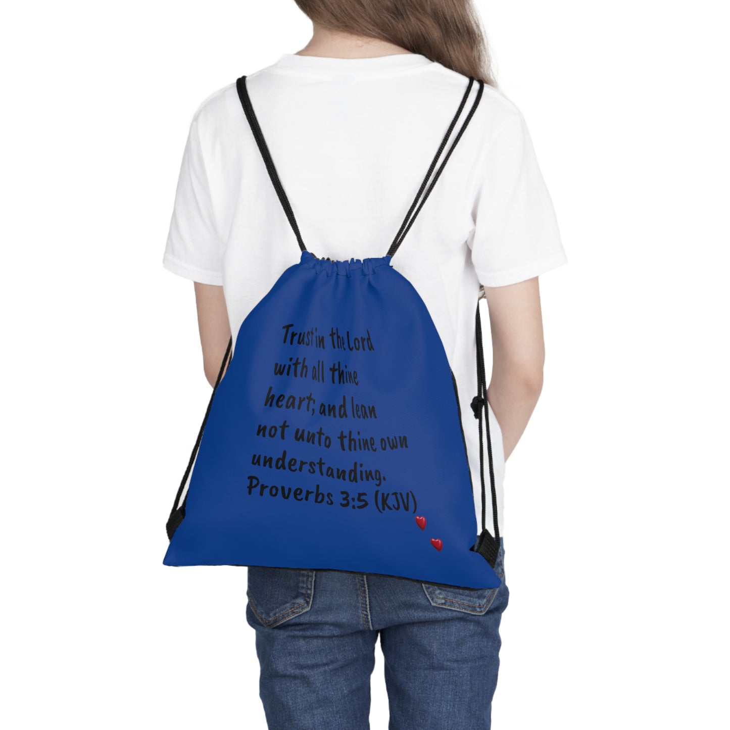 Bible Speaks Outdoor Drawstring Dark Blue