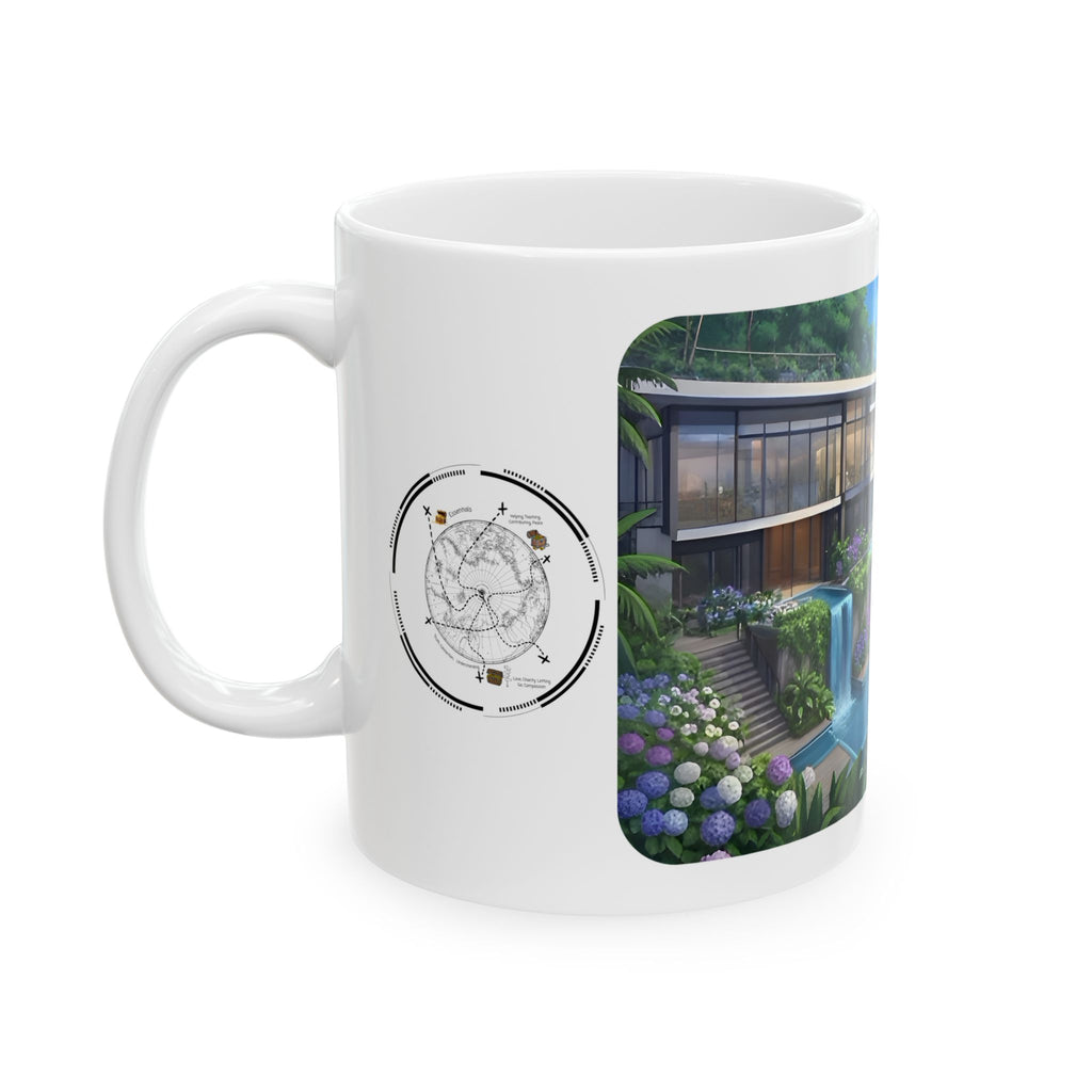 Cozy Architecture & Dreamy Landscapes #29 White Ceramic Mug – Homes Home Sweet Home Cup (11oz/15oz)