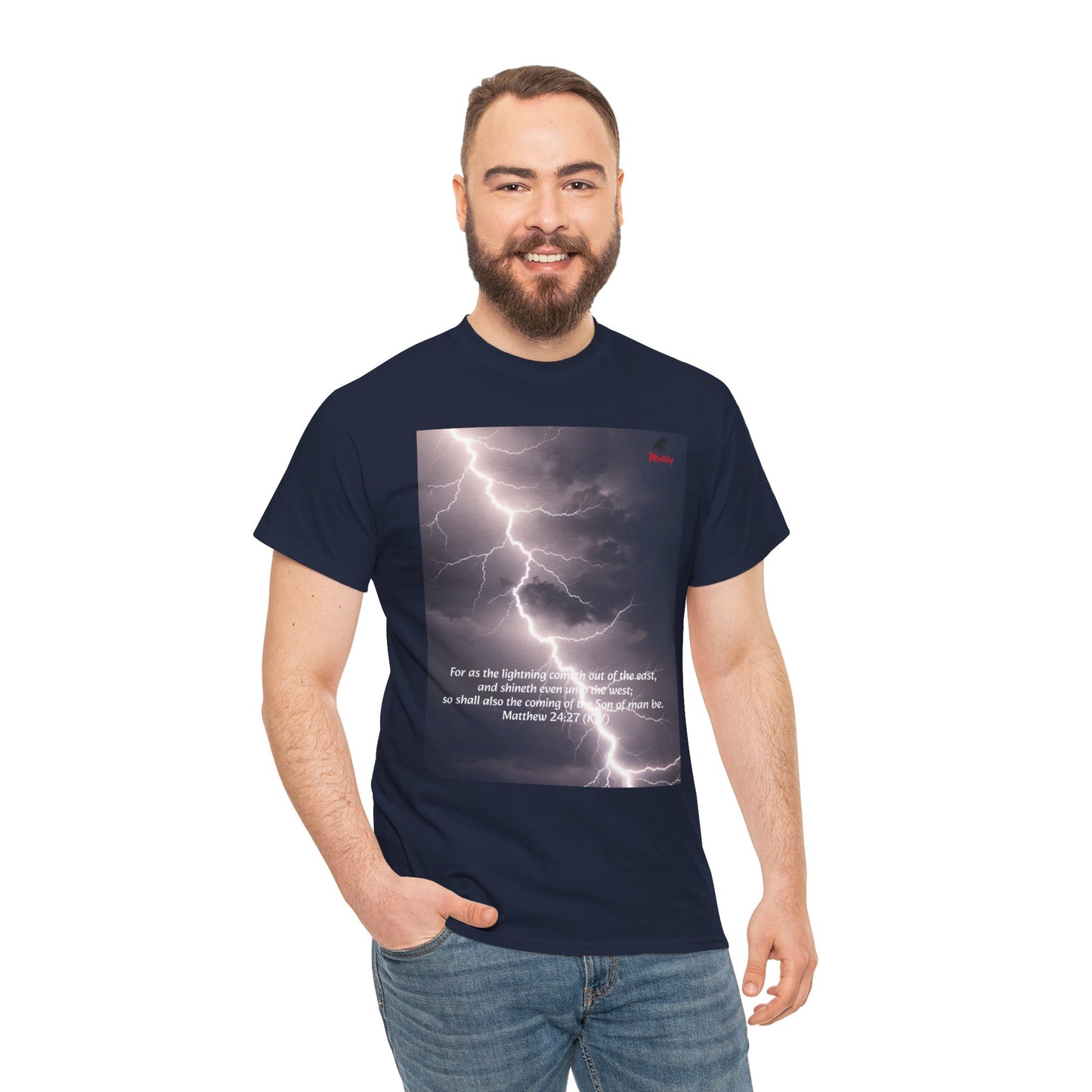 Lightning Style East West Unisex Heavy Cotton Tee