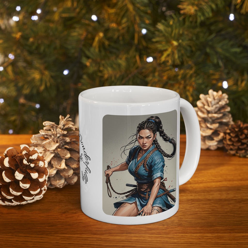 Gentle Woman of Valor #18 White Ceramic Mug - Fearfully & Wonderfully Made Tribute Cup (11oz/15oz)