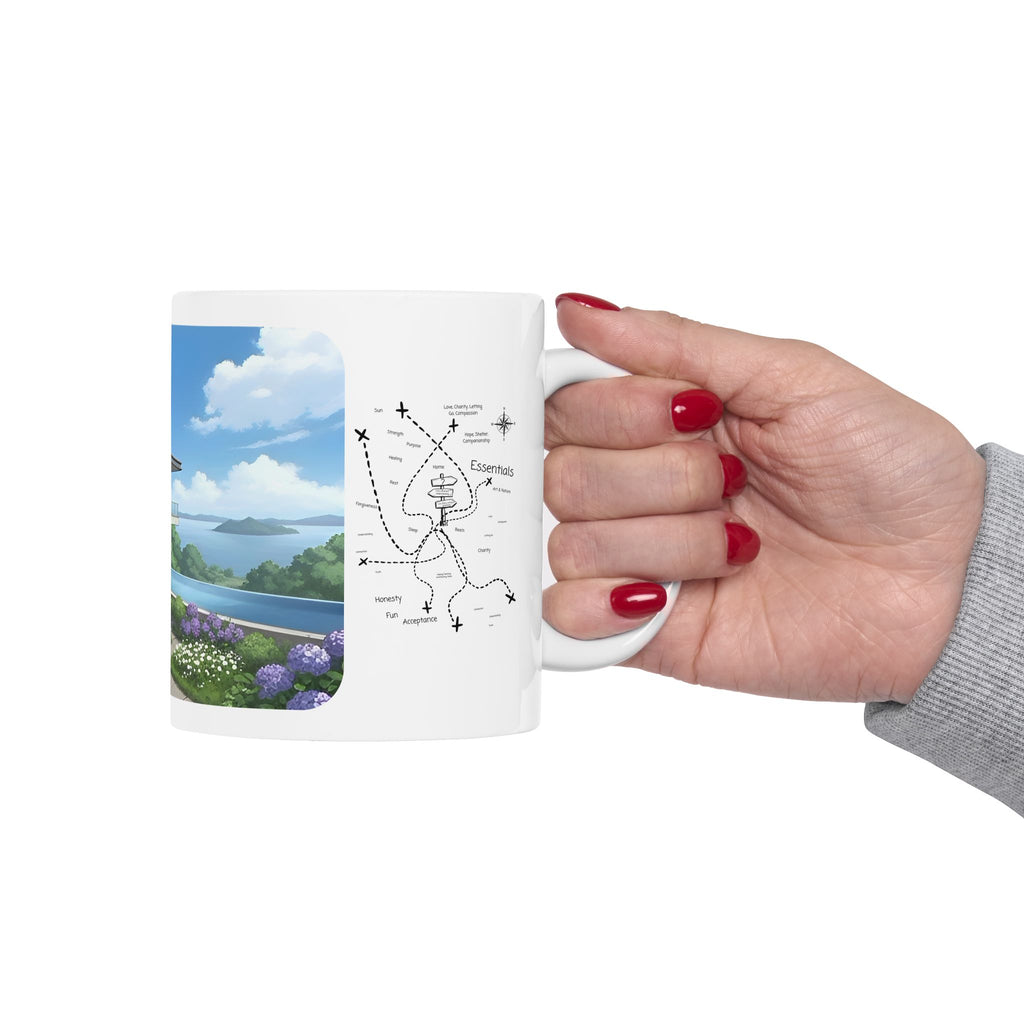 Cozy Architecture & Dreamy Landscapes #36 White Ceramic Mug – Homes Home Sweet Home Cup (11oz/15oz)