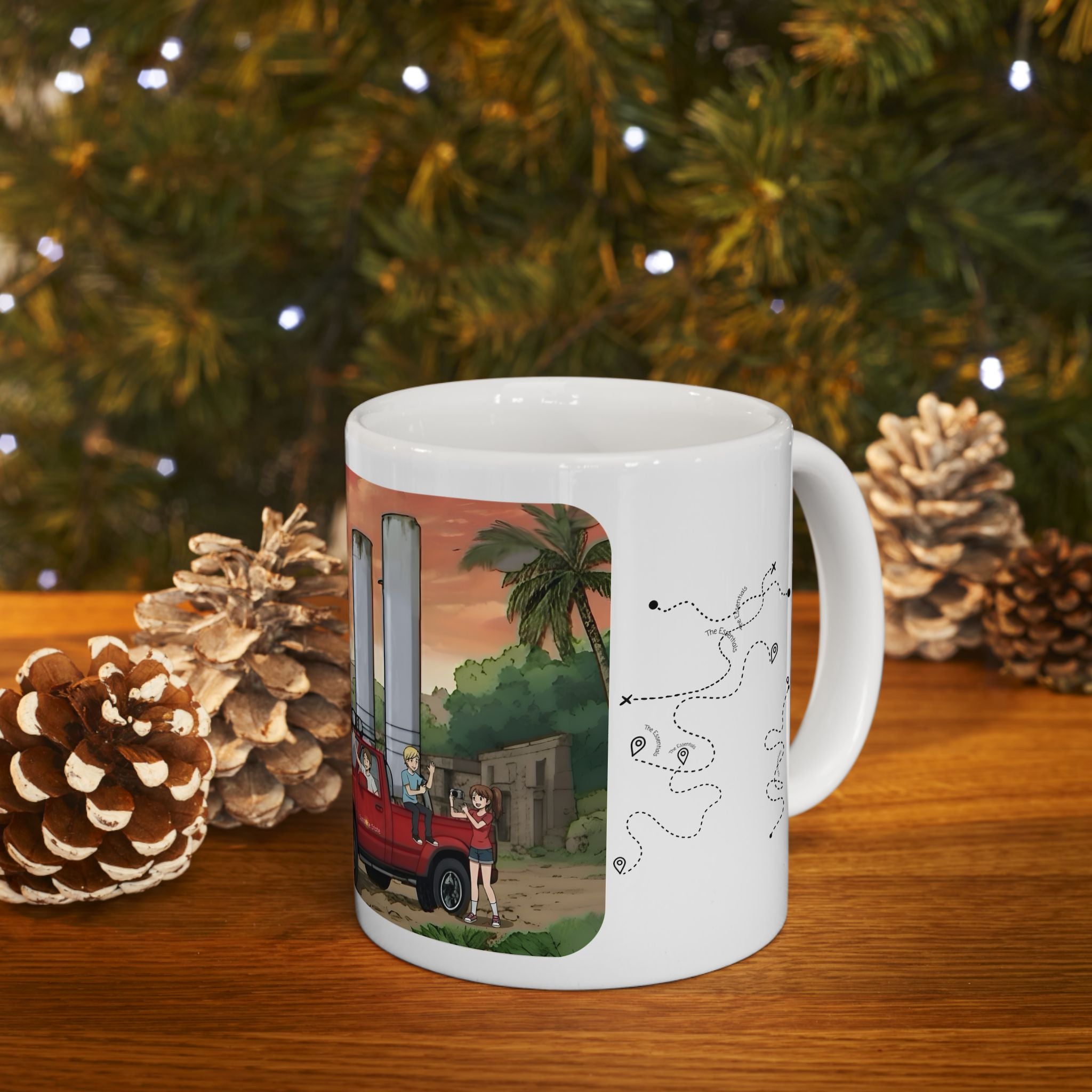 Sunshine State Pickup Trucks #13 Fishing Boat Hauler White Ceramic Mug – Celebrating Companionship, Creativity & Life’s Little Wonders Cup (11oz/15oz)