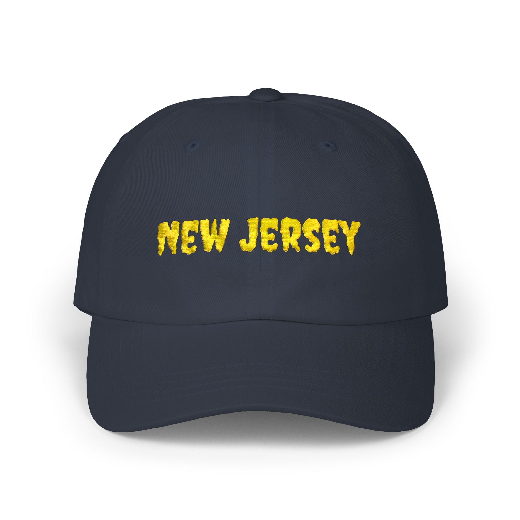 New Jersey United States of America Gold Embroidered Classic Dad Cap | NJ 3rd USA Baseball Hat