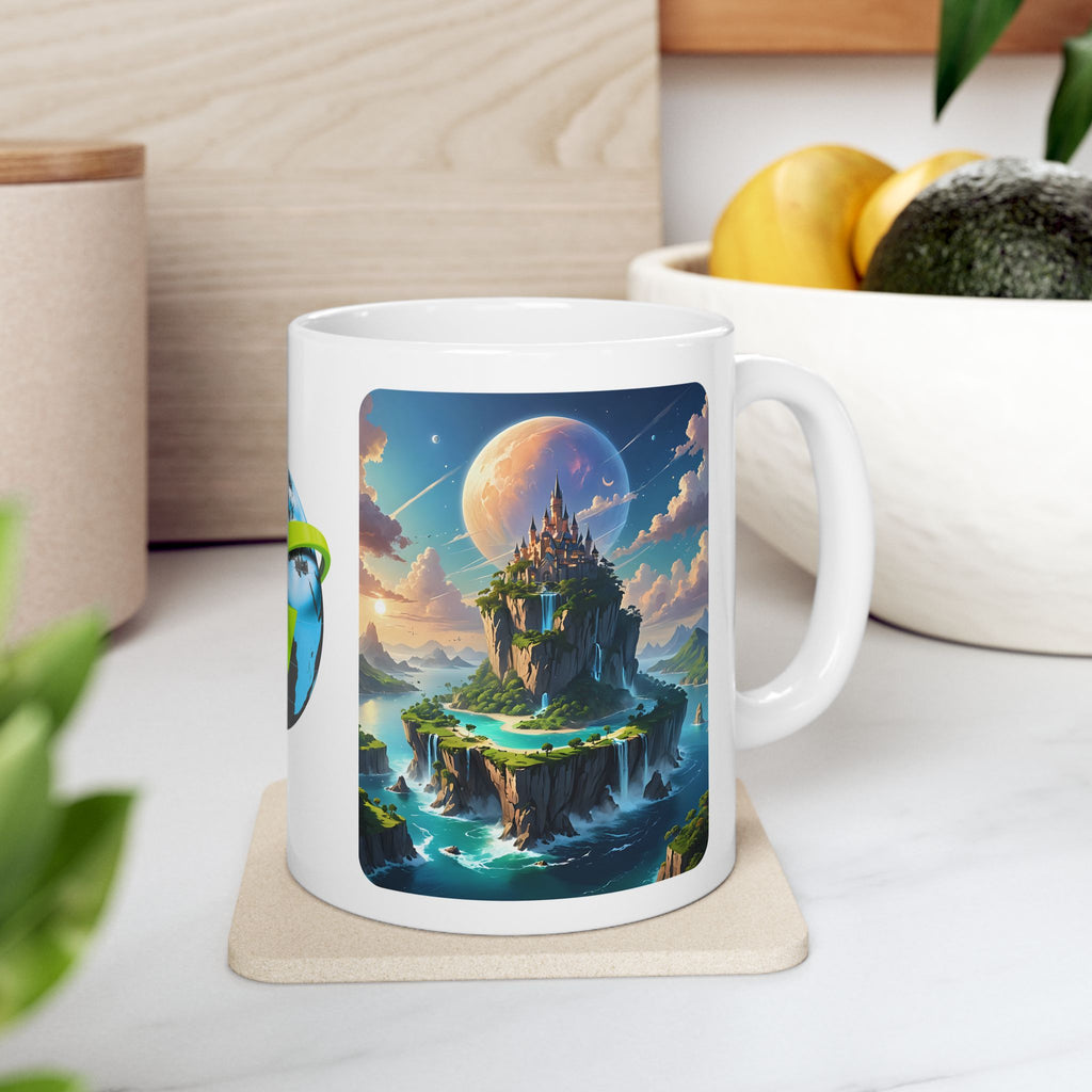 Contrast & Perspective #2 White Ceramic Mug — Time & Chance Daily Cup (11oz, 15oz)